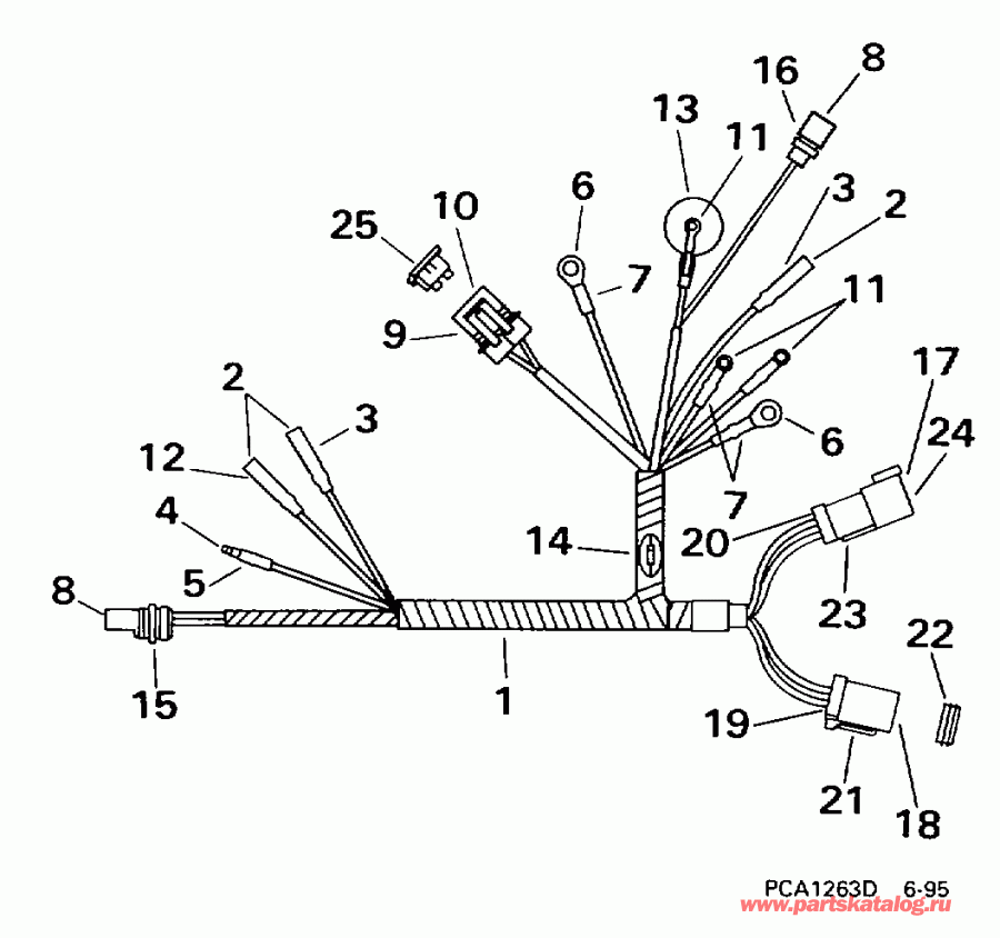 �������� ��������� ����� Evinrude BE15FDLECM 1998  -  Remote Electric - Remote Electric