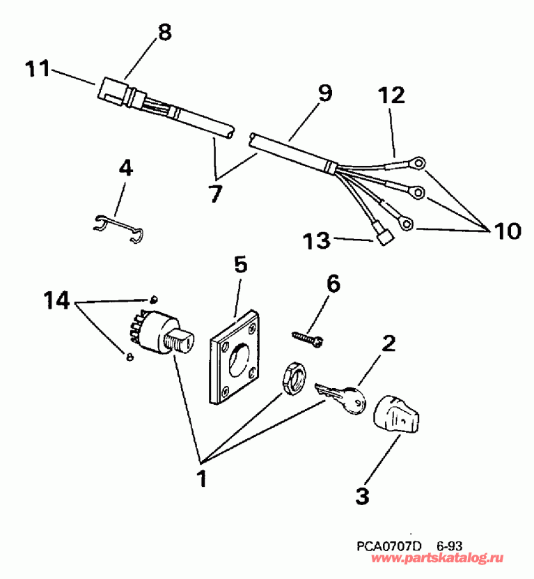 ��������� ����� Evinrude BE15FWECA 1998  -  9.9 / 9.9