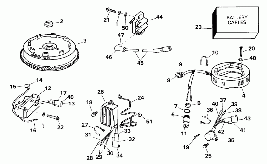 ��������� �������� ����� EVINRUDE BE15FWLECA 1998  - Electric