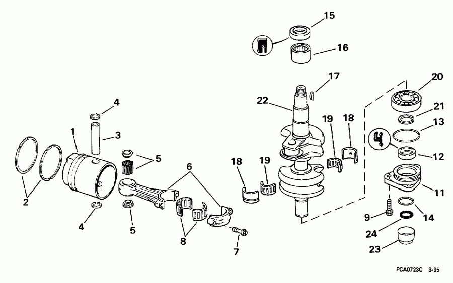 ��������� ��������� EVINRUDE BE20SRECB 1998  - ank��� & �������