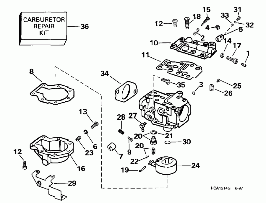 �������� ��������� ����� ������� BE25KLECA 1998  - 25 Hp -  25 Hp