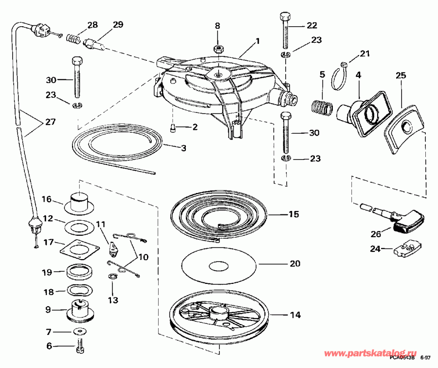 ��������� ��������� EVINRUDE BE30BAECS 1998  - wind Starter / wind �������
