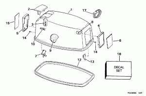 ������ ��������� (�����) -- Evinrude (Engine Cover -- Evinrude)