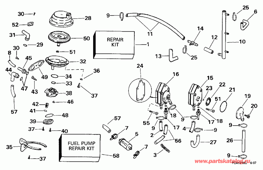 ����� Evinrude BE35KECA 1998  - el System - el System