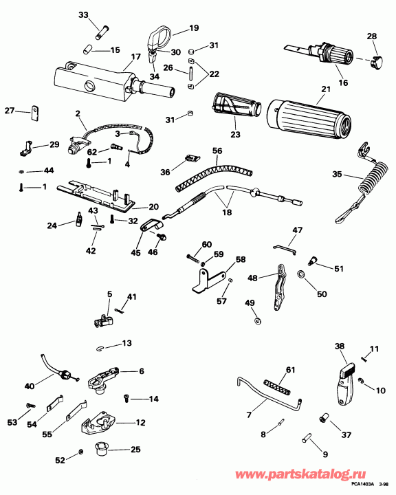 ����� EVINRUDE BE5FRBECC 1998  - eering Handle / ee������ Handle