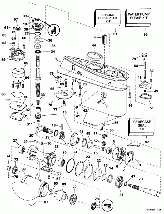 �������� ��������� ����� EVINRUDE BE60TLECM 1998  - arcase