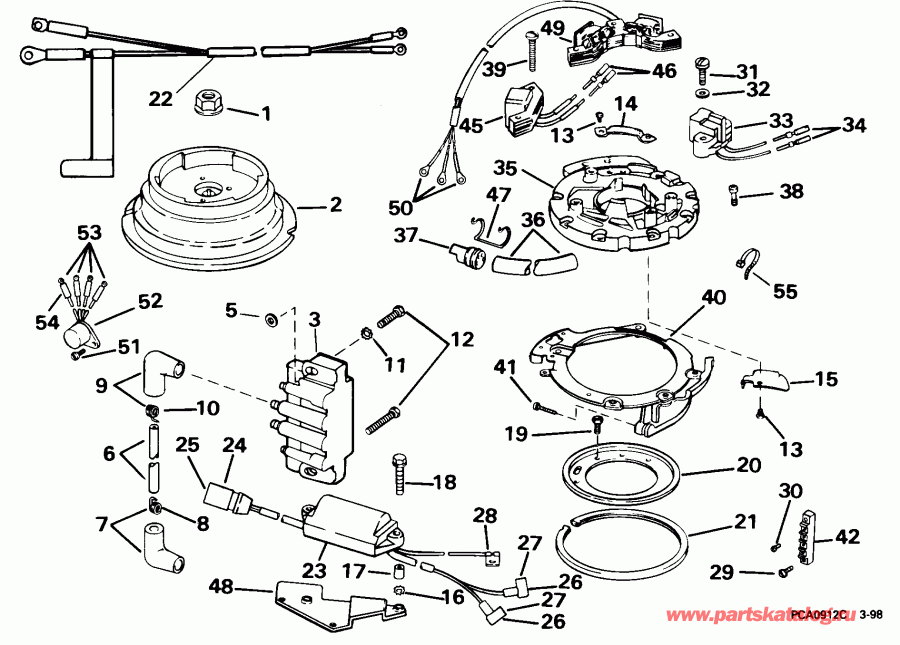 ��������� �������� ����� Evinrude BE6DRLECR 1998  - nition - nition