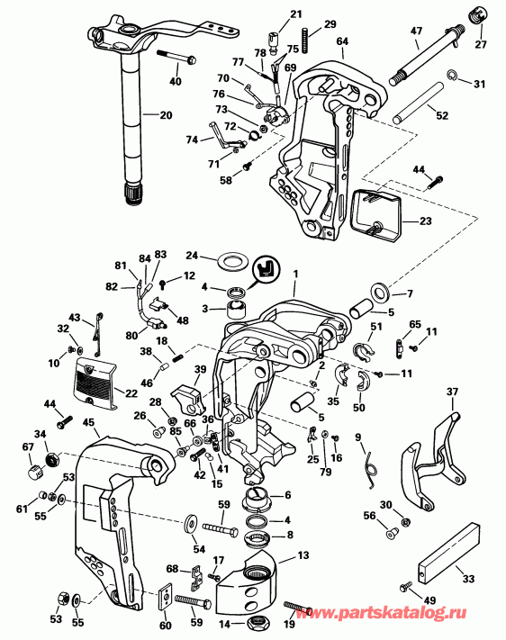 EVINRUDE BE90SXECM 1998  - dsection