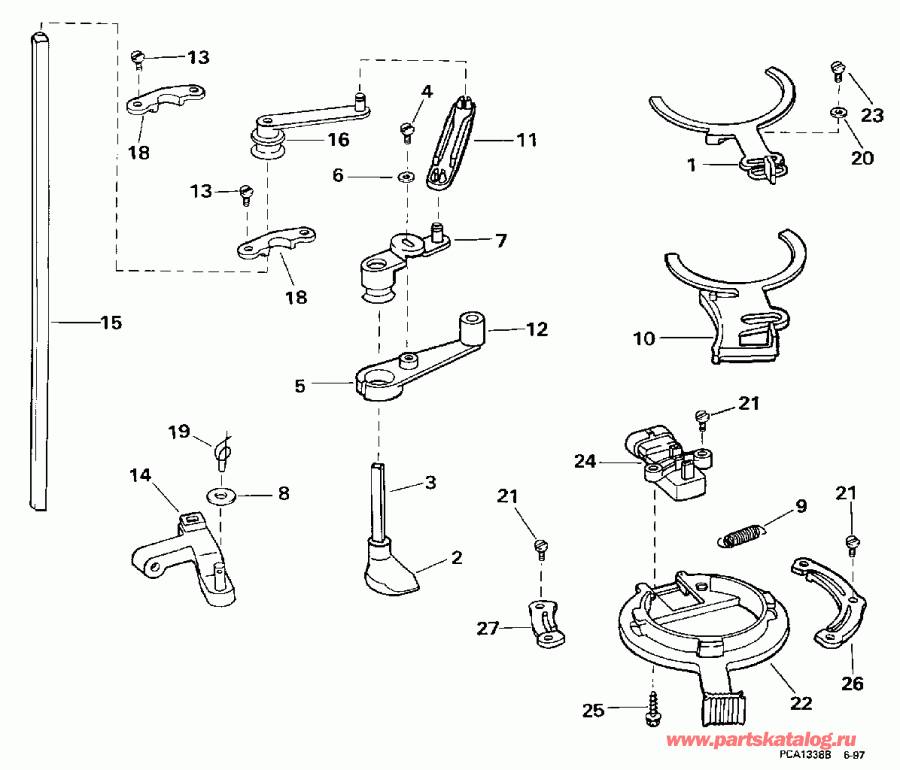 �������� ��������� ����� ������� E100WQXECS 1998  - rottle Linkage