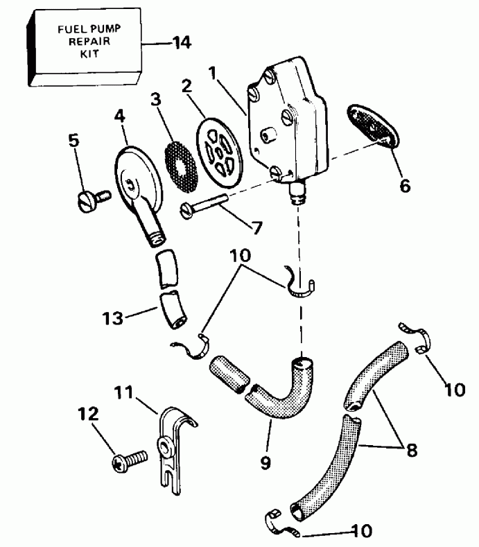 ��������� ����� Evinrude E10EECC 1998  - ankshaft & Piston / ank��� & �������