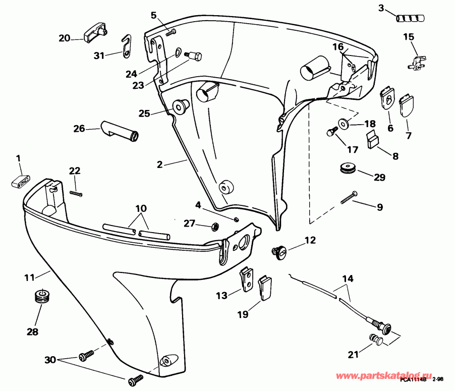 ��������� ������� E10FRLECM 1998  - wer Engine Cover / wer ������ ��������� (�����)
