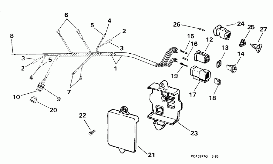 ����� Evinrude E10RECC 1998  - tor ������ / tor Cable