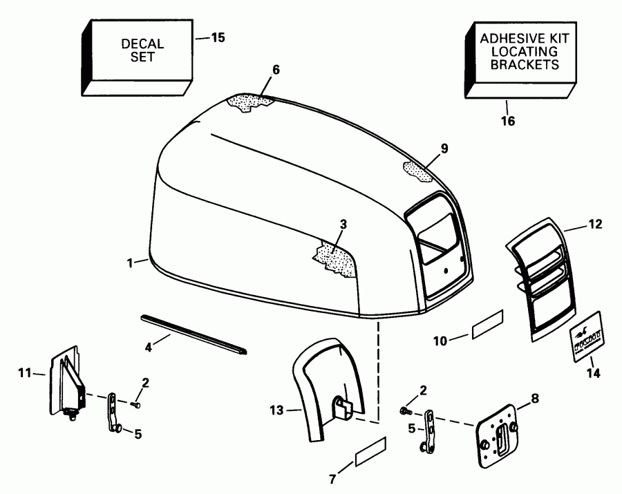 �������� ��������� ����� Evinrude E115FTLECS 1998  -  Johnson / Johnson