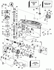 �������� -- 90 & 115 Sx Models (Gearcase -- 90 & 115 Sx Models)