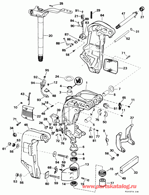  EVINRUDE E150FCXECR 1998  - dsection / dsection