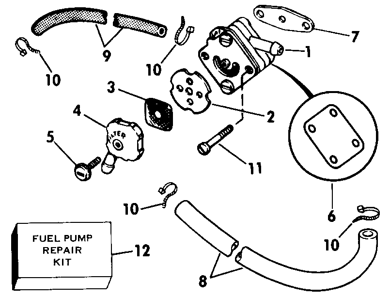 ��������� ��������� Evinrude E15ELECR 1998  - Electric