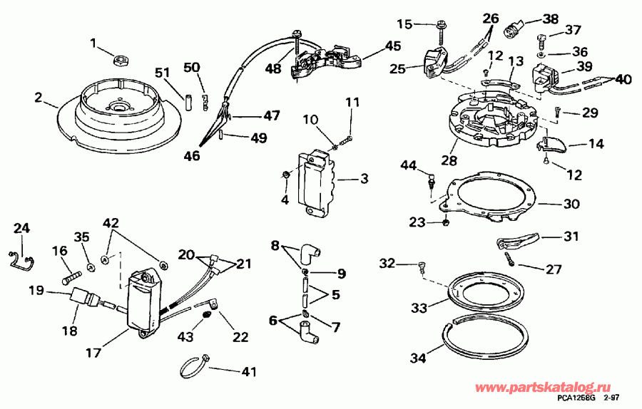 ��������� EVINRUDE E15ELECR 1998  - ���� /  Rope