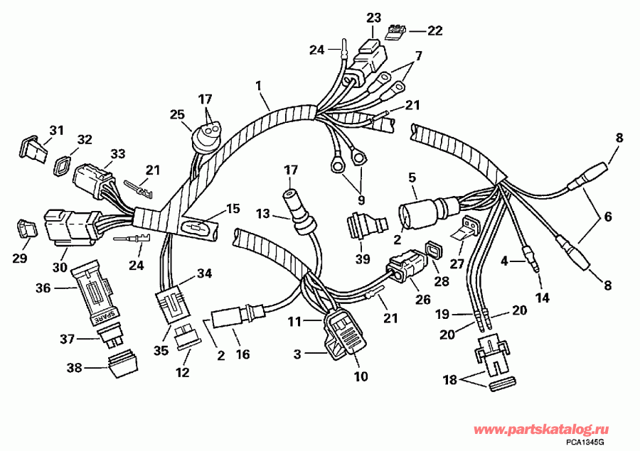 ��������� ��������� ������� E175FSLECS 1998  - tor ������ Assembly - tor Cable Assembly