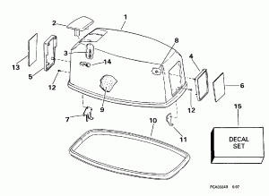 ������ ��������� (�����) -- Evinrude (Engine Cover -- Evinrude)