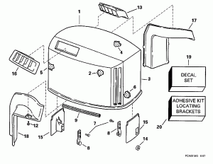 ������ ��������� (�����) -- Evinrude (Engine Cover -- Evinrude)