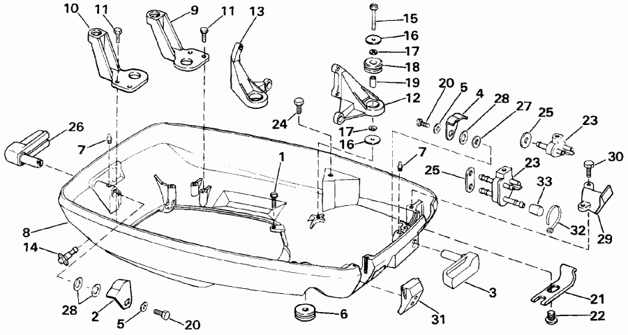 �������� ��������� ����� EVINRUDE E175SLECD 1998  - wer ������ ��������� (�����) - wer Engine Cover