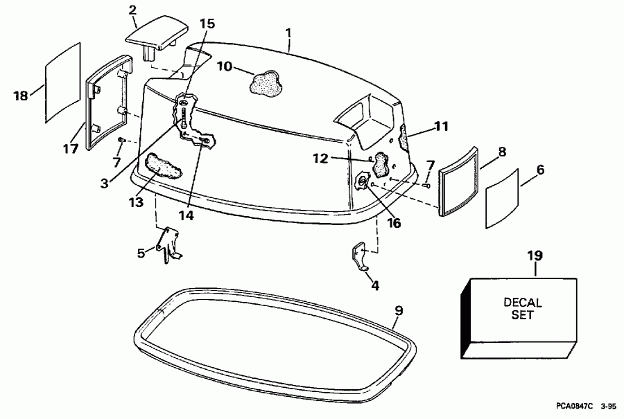 �������� ��������� ����� Evinrude E25EECE 1998  - Johnson /  Johnson