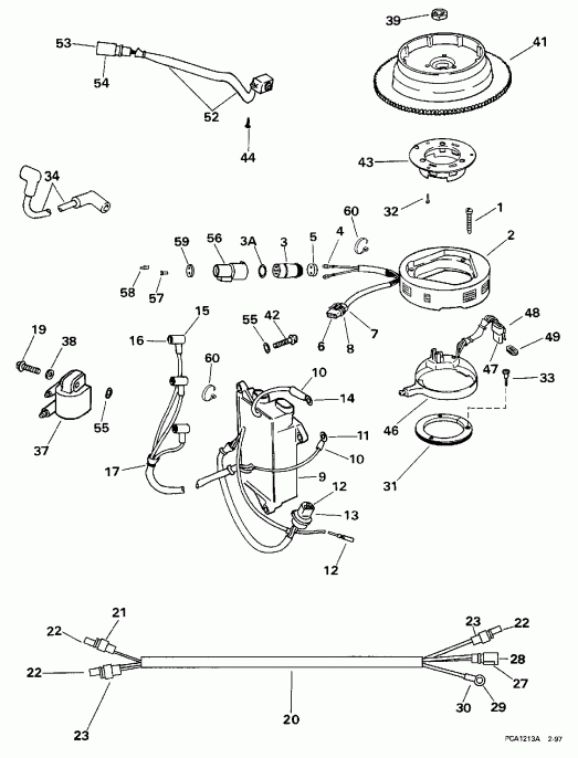  EVINRUDE E25KLECA 1998  -  Rope/ac - ���� / ac