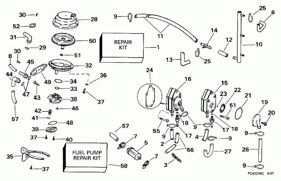  EVINRUDE E25QLECA 1998  - el System / el System