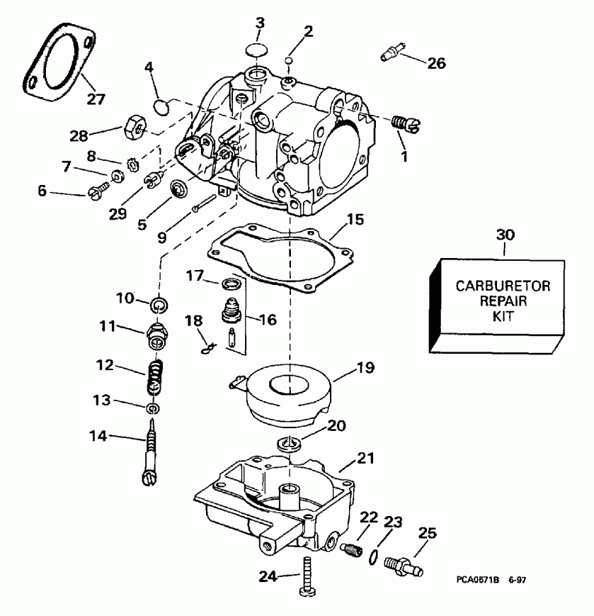  Evinrude E25TELECB 1998  - 25 Hp