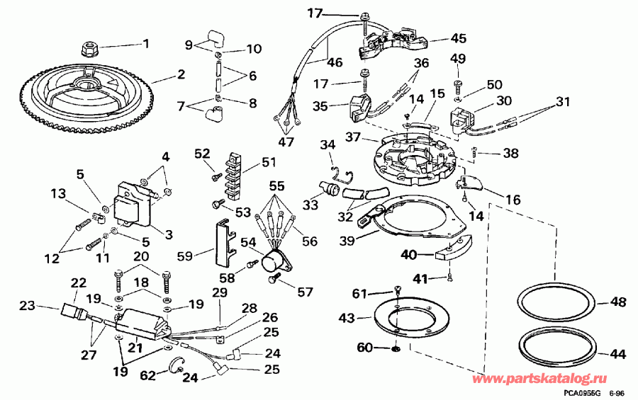 ��������� ����� Evinrude E25TELECB 1998  - nition / nition