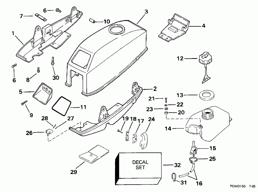 ��������� �������� ����� ������� E2RECS 1998  -  Johnson/evinrude & Integral Fuel Tank / Johnson / evinrude & ���������� ��������� ���