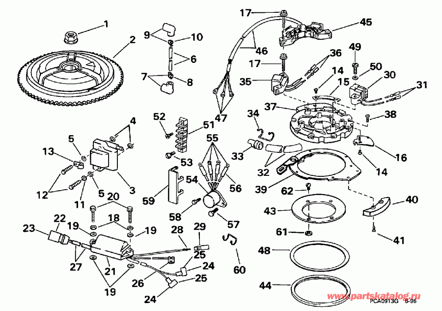 ��������� �������� ����� EVINRUDE E30ELECS 1998  - nition / nition