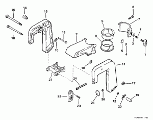 ��������� ������ & ���������� ��������� (Stern Bracket & Swivel Bracket)