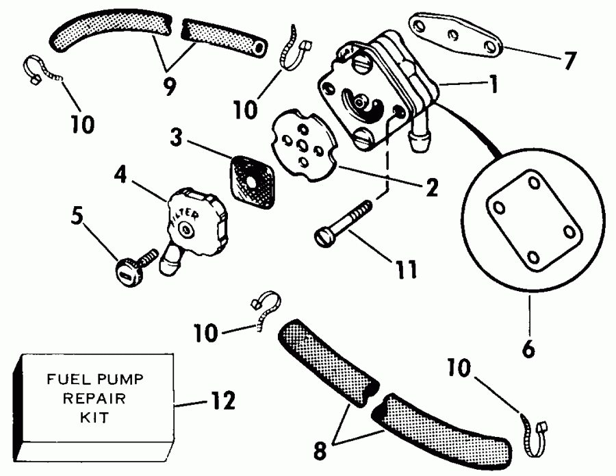 ��������� EVINRUDE E40ELECR 1998  - wind �������