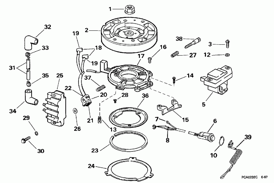 �������� ��������� ����� Evinrude E4BRECRJ 1998  - nition - nition