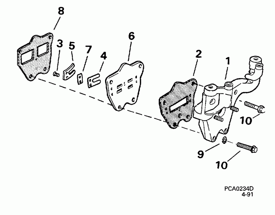 ��������� ����� Evinrude E4BRECRJ 1998  - take ��������� / take Manifold