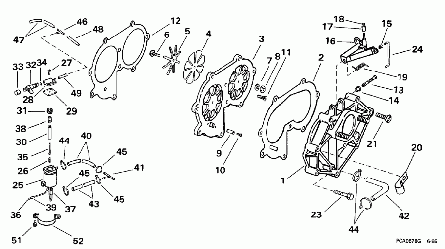 ��������� ����� EVINRUDE E50DTLECA 1998  - ectric Primer System