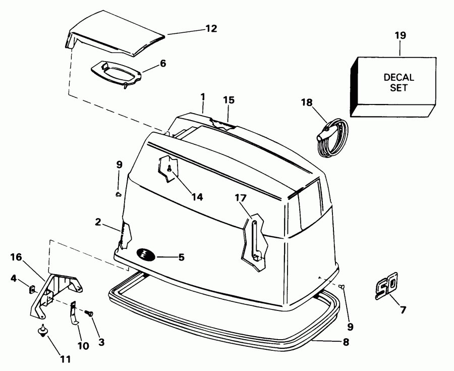 ��������� ����� Evinrude E50DTLECA 1998  -  Evinrude / Evinrude