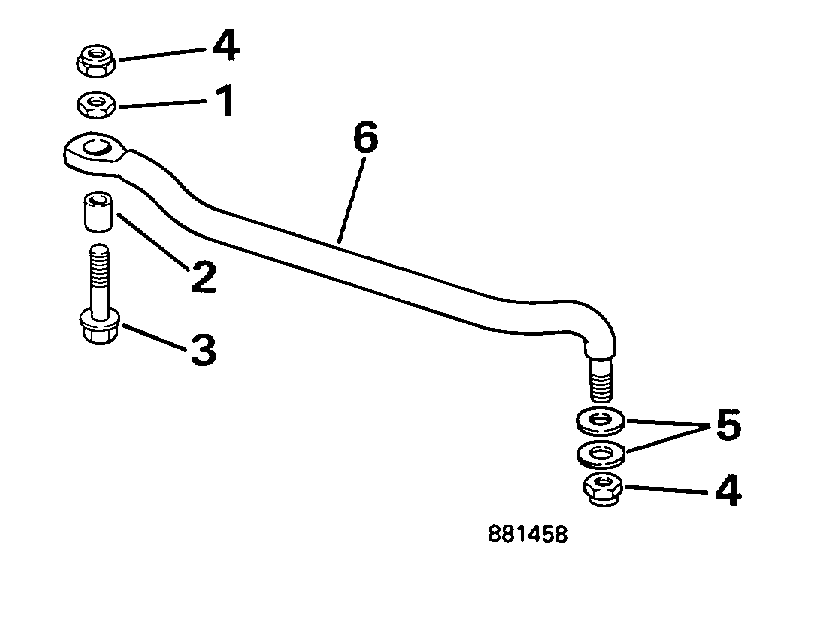 ��������� Evinrude E50ESLECC 1998  - eering Link Kit / ee������ ����������� Kit