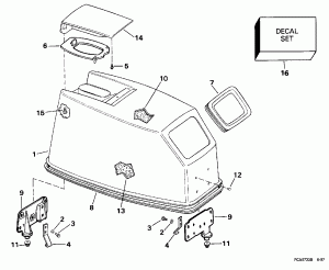 ������ ��������� (�����) -- Evinrude -- ���� Start Only (Engine Cover -- Evinrude -- Rope Start Only)
