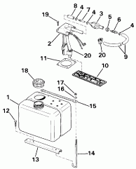 Transom ��������� Kit -- 40 ���� (Transom Mount Kit -- 40 Rope)