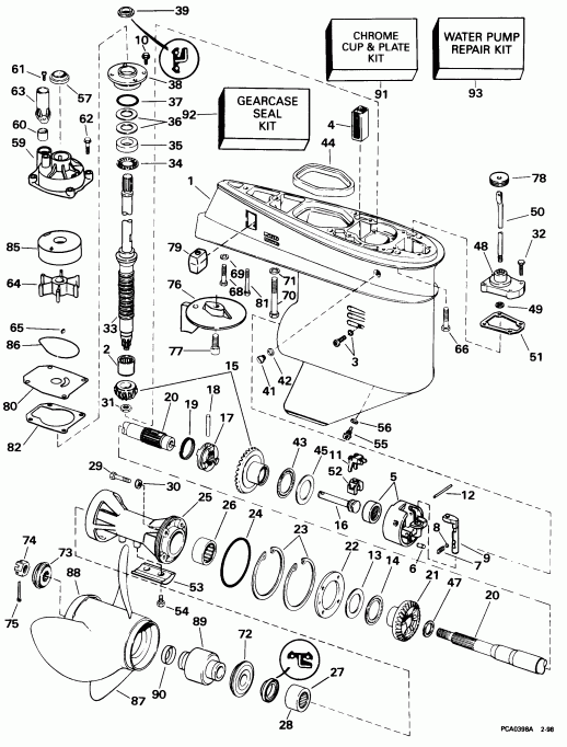 ��������� ��������� Evinrude E50TTLECA 1998  - arcase