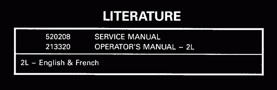 ��������� �������� ����� Evinrude E50TTLECA 1998  - terature / terature