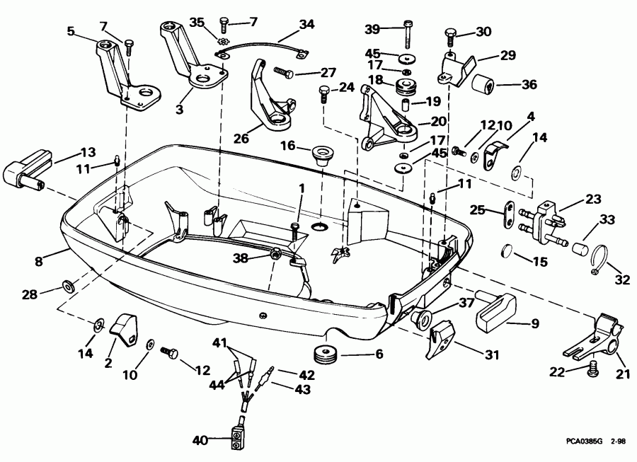  EVINRUDE E50TTLECA 1998  - wer Engine Cover