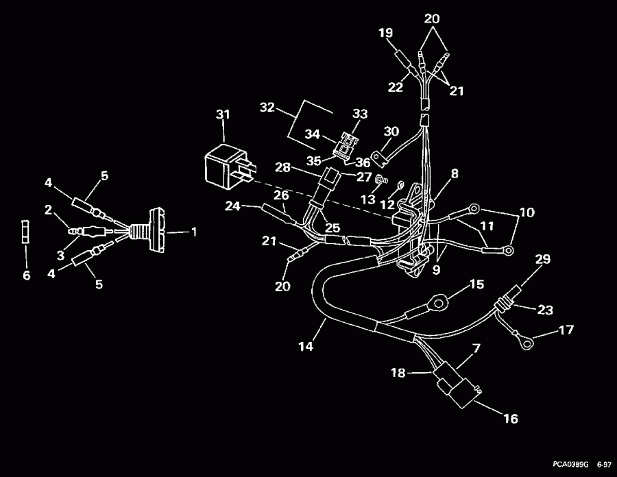 ����� ������� E50TTLECA 1998  - wer Trim/tilt Electrical / wer Trim / tilt ���������