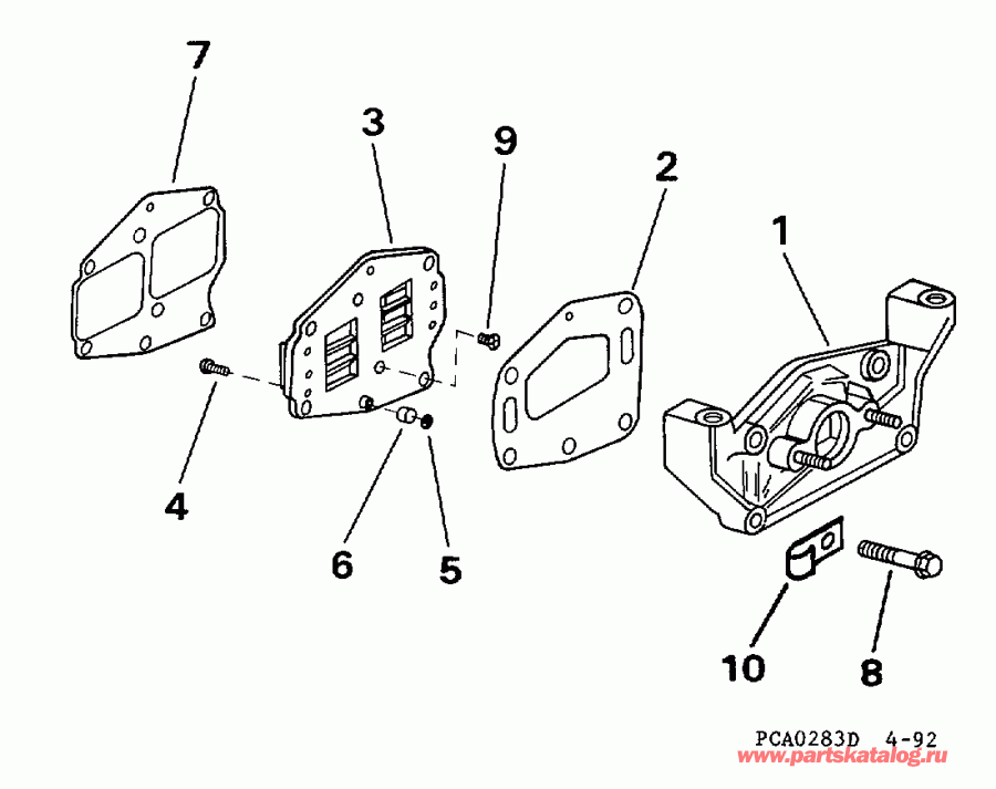 ��������� �������� ����� Evinrude E5DRECR 1998  - take ��������� / take Manifold