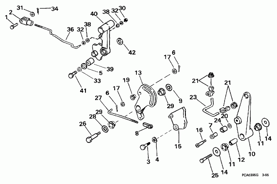 ��������� ��������� ������� E60TTLECM 1998  - ift & Throttle Linkage