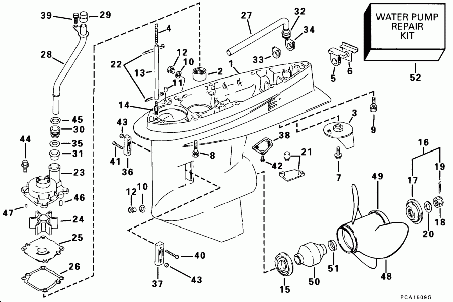 �������� ��������� ����� EVINRUDE E70FLTLECS 1998  - arcase / arcase