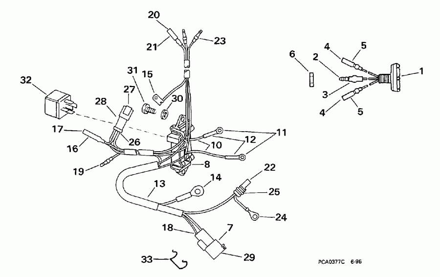 ����� EVINRUDE E70TLECB 1998  - wer Trim / tilt ���������