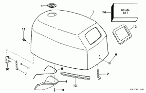 ������ ��������� (�����) -- Evinrude (Engine Cover -- Evinrude)